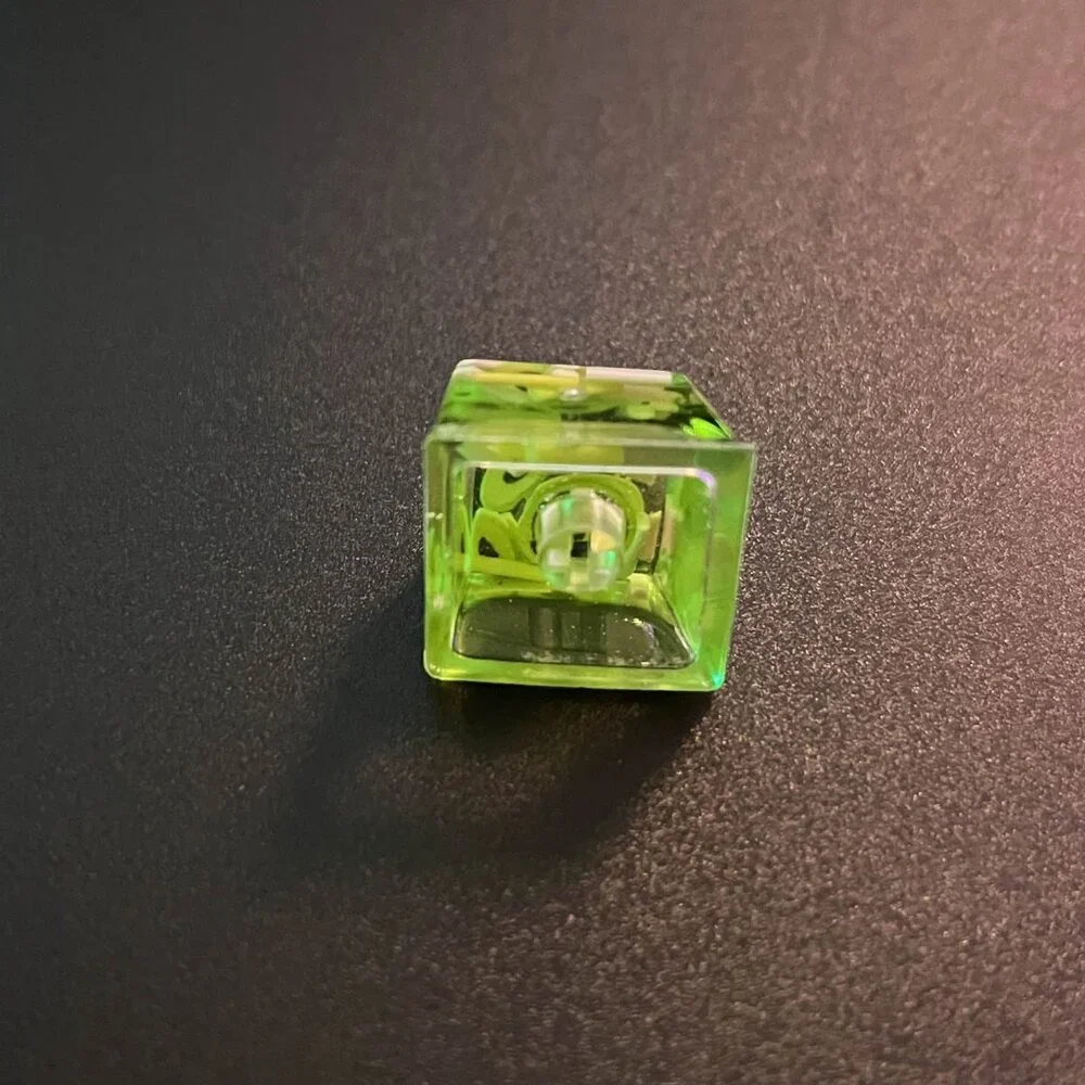 Avocado Green Translucent Keycap for OEM Mechanical Keyboard with Cross …